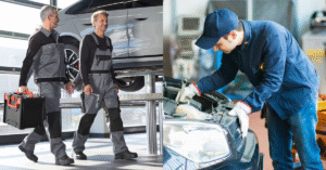 Trang phuc lam viec cua ky thuat vien cong nghe o to