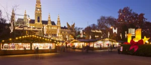 Weihnachtsmarkt am Wiener Rathausplatz Oesterreich Werbung Rainer Mirau